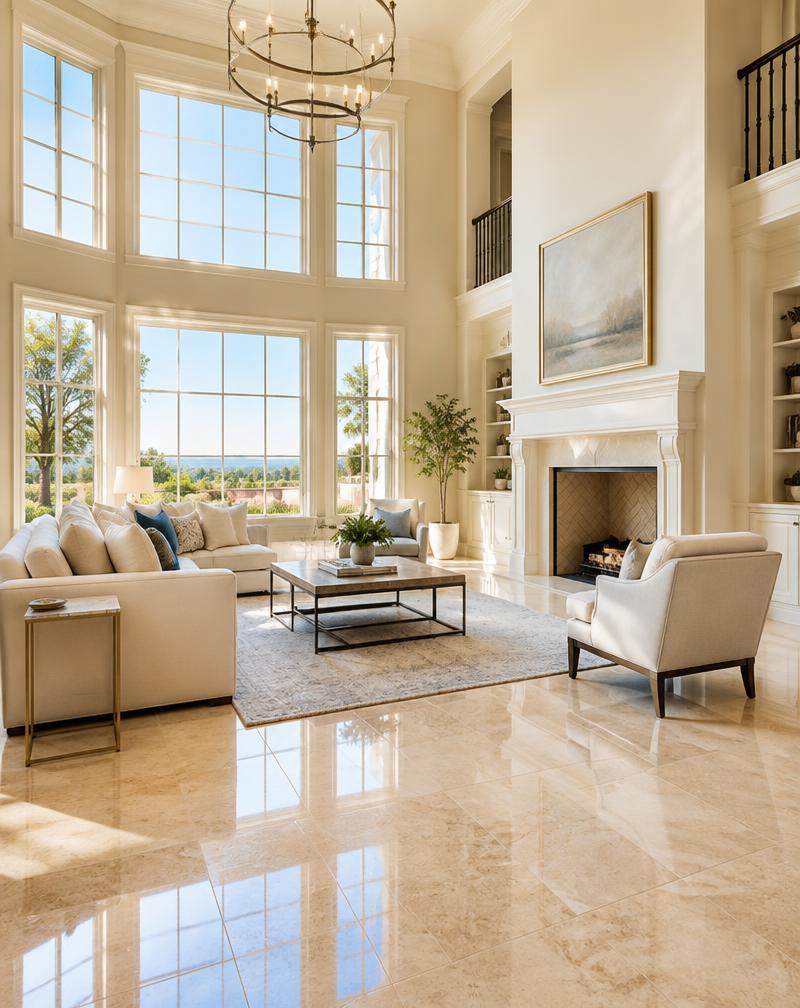 A spotless luxury home interior